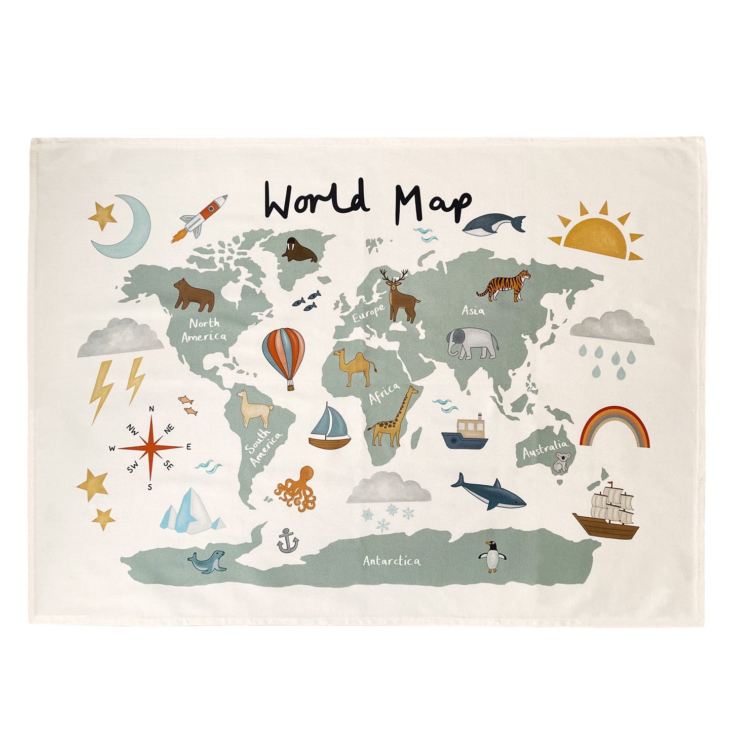 IMPERFECT SALE - World Map Wall Hanging (Large)
