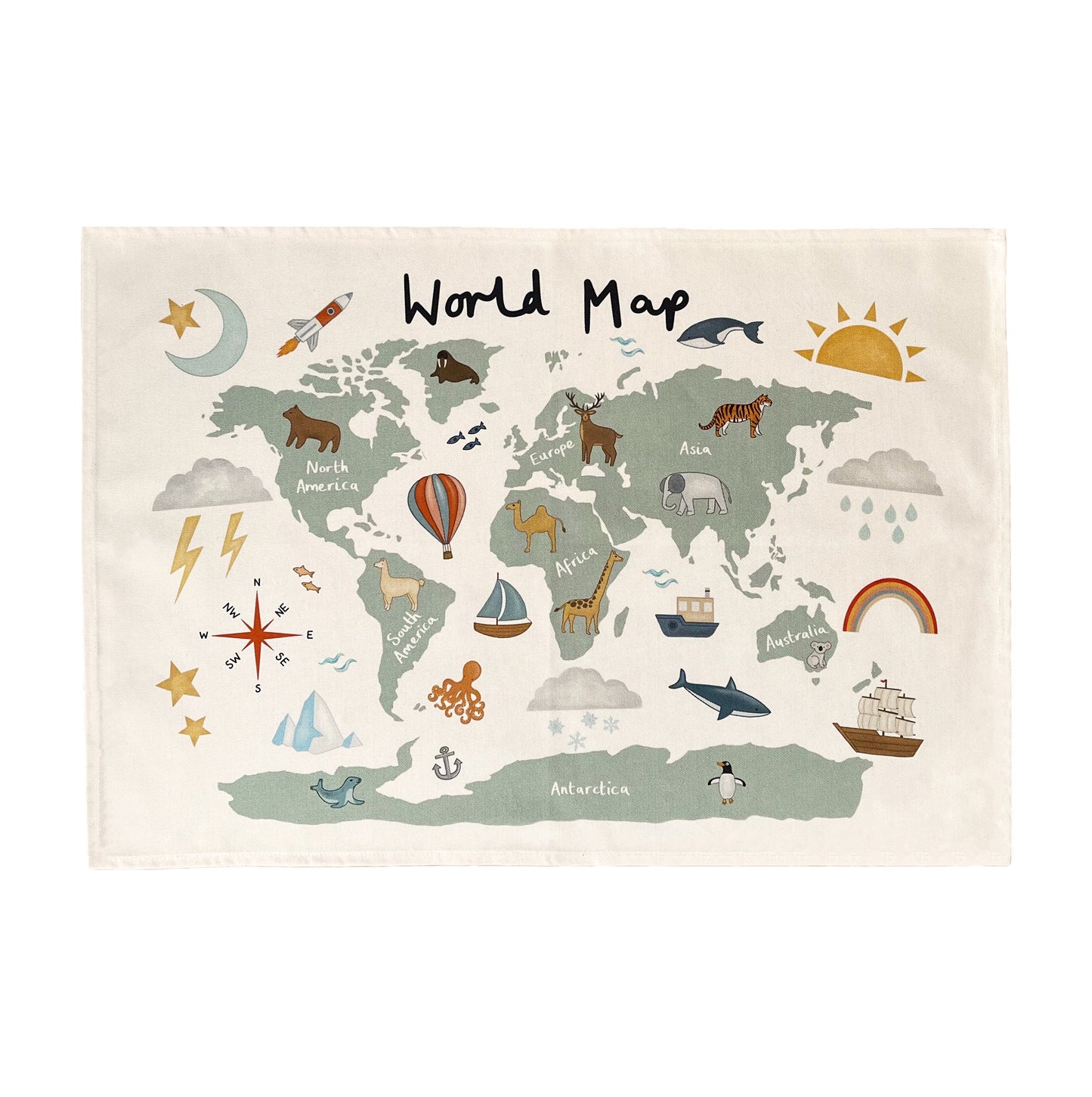 IMPERFECT SALE - World Map Wall Hanging (Small)