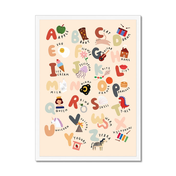 The Alphabet (US spelling) / Framed Print