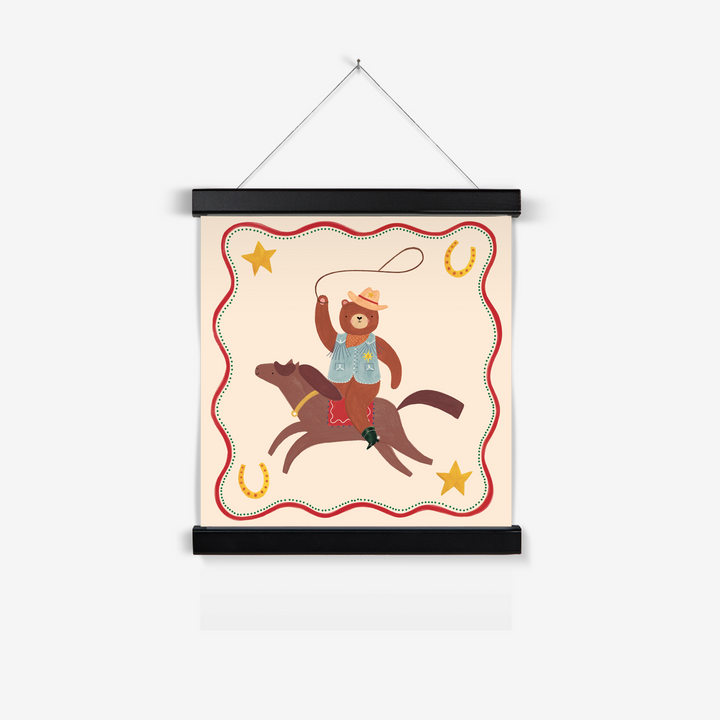 Lucky Cowboy / Print with Hanger