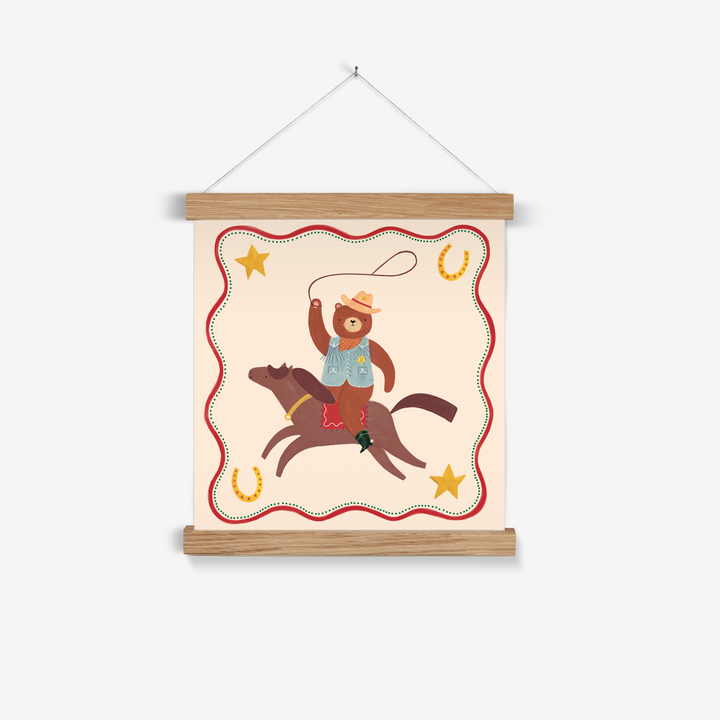 Lucky Cowboy / Print with Hanger