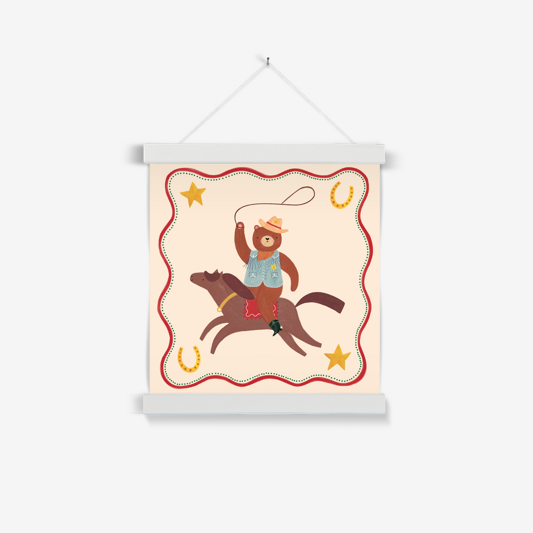 Lucky Cowboy / Print with Hanger