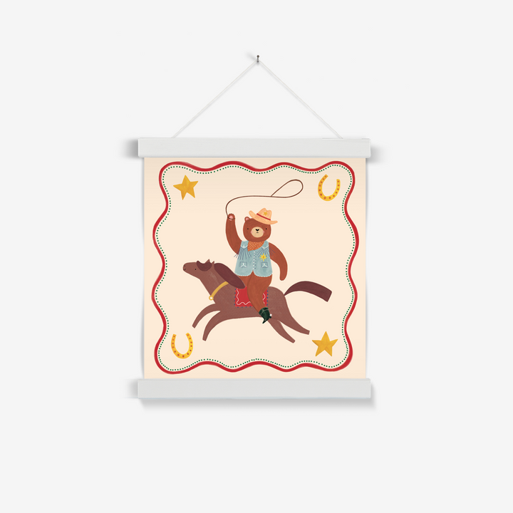 Lucky Cowboy / Print with Hanger