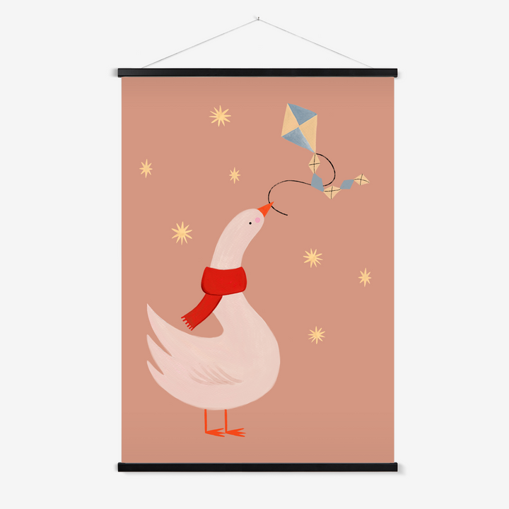 Fly a Kite Duck / Print with Hanger
