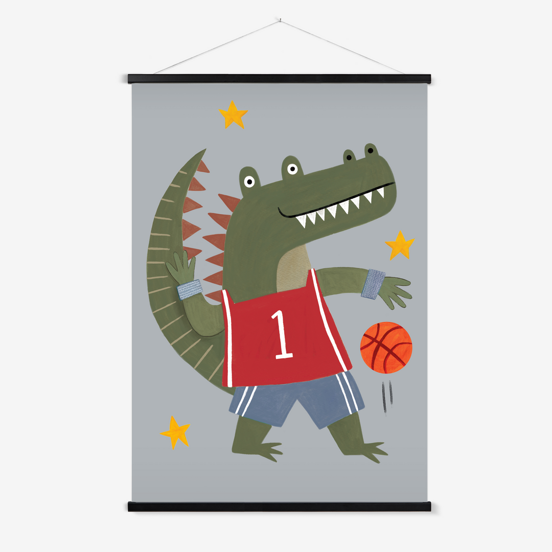 Slam Dunk Croc / Print with Hanger
