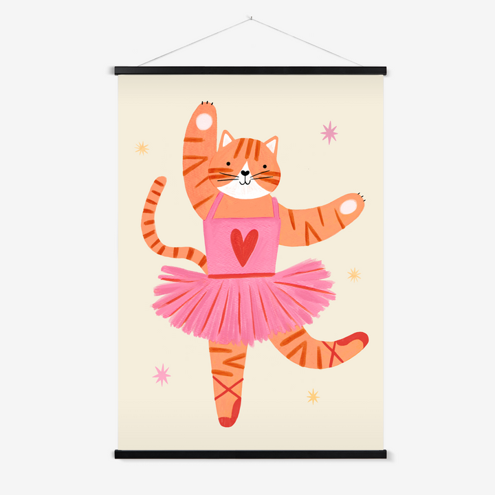 Ballet Kitty / Print with Hanger