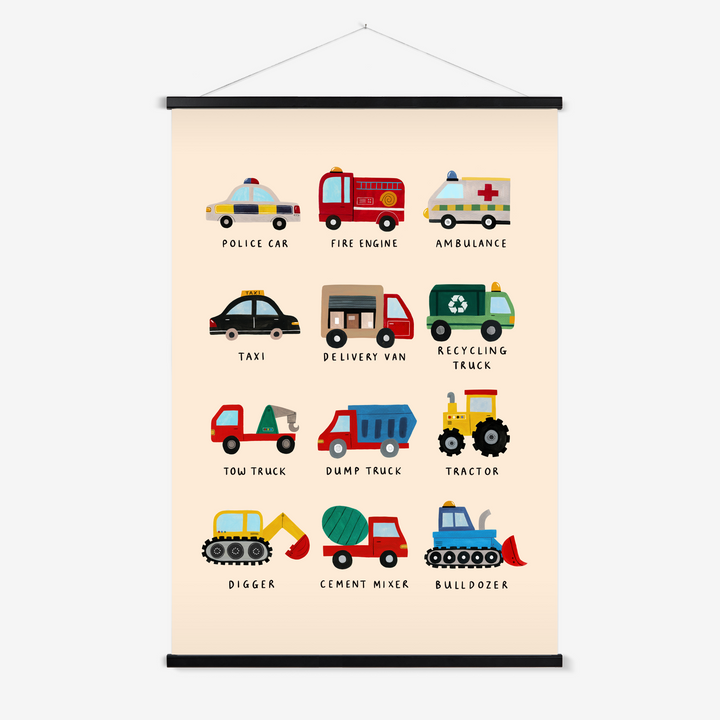 Working Vehicles UK / Print with Hanger
