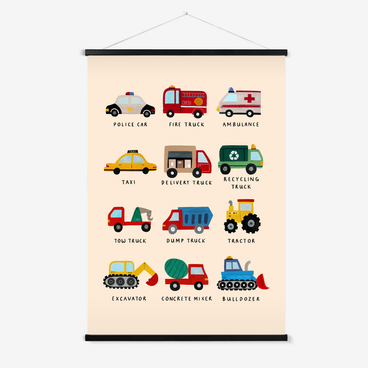 Working Vehicles US / Print with Hanger