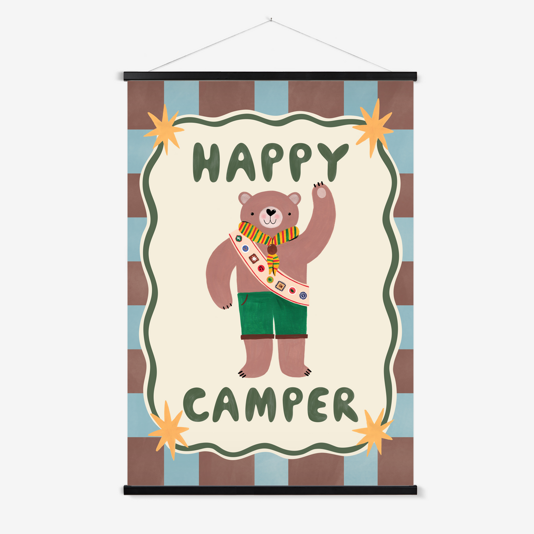 Happy Camper / Print with Hanger