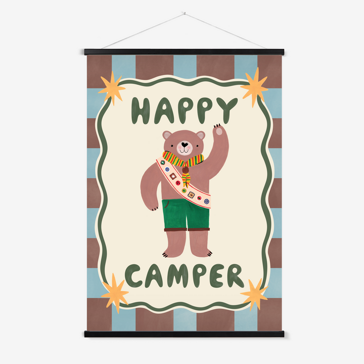 Happy Camper / Print with Hanger