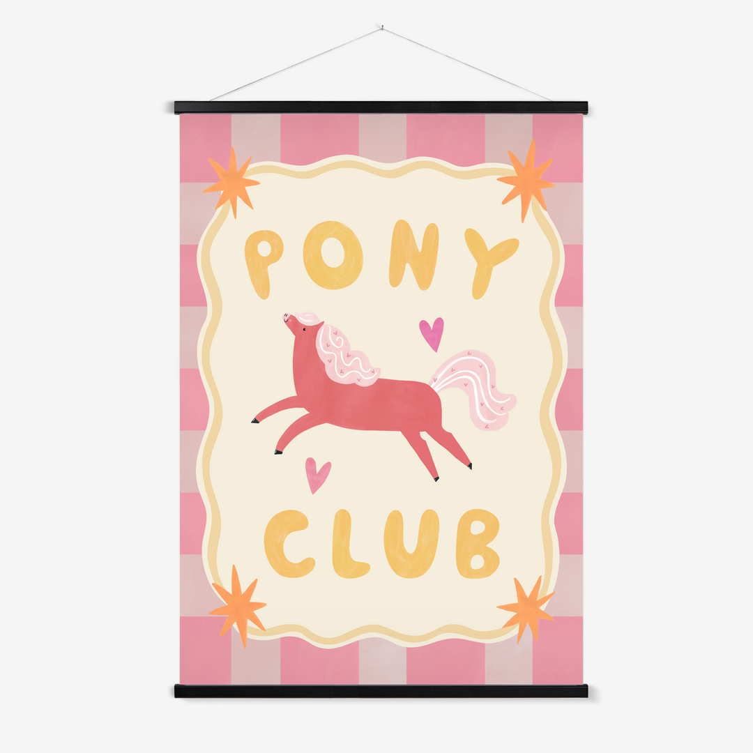 Pony Club / Print with Hanger