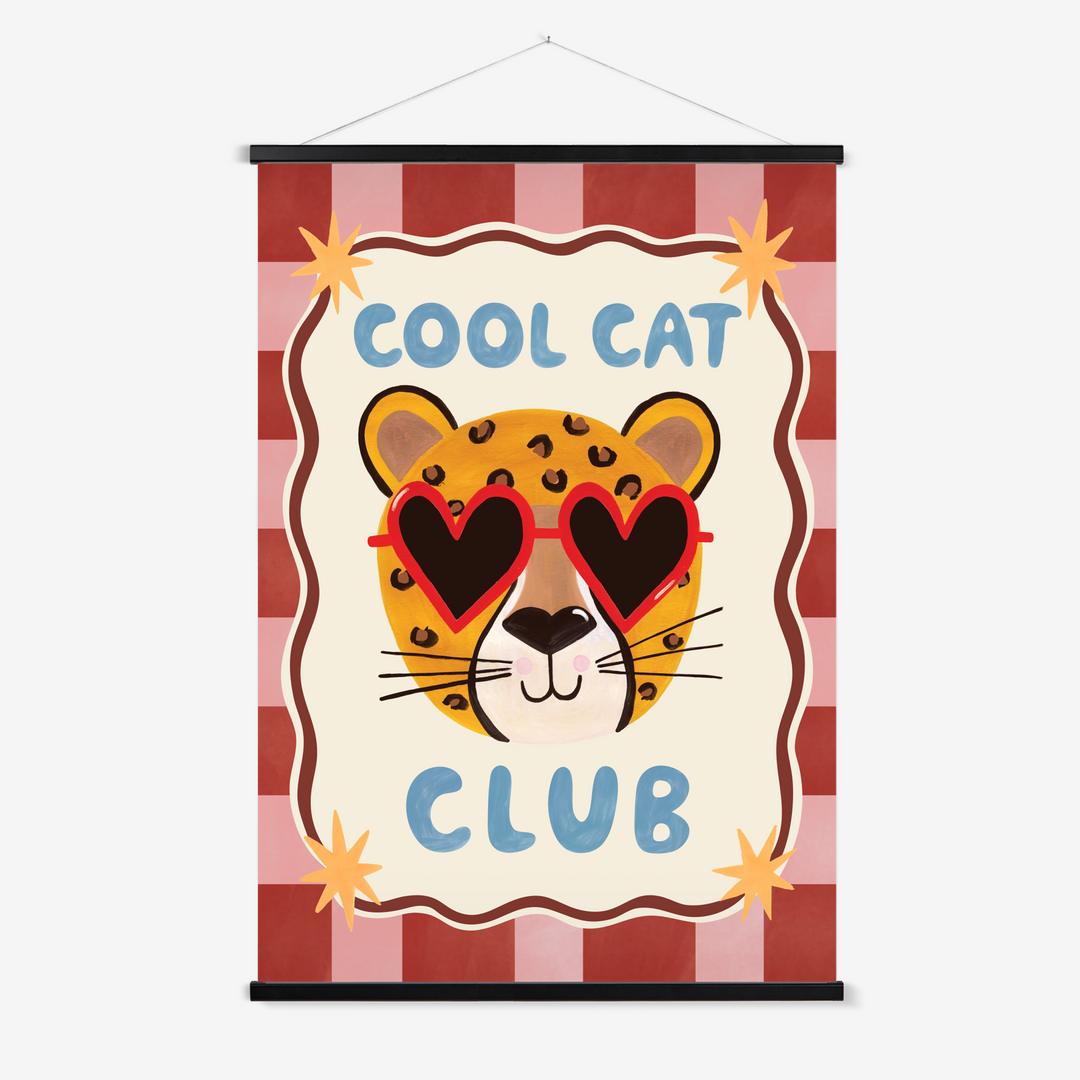 Cool Cat Club / Print with Hanger