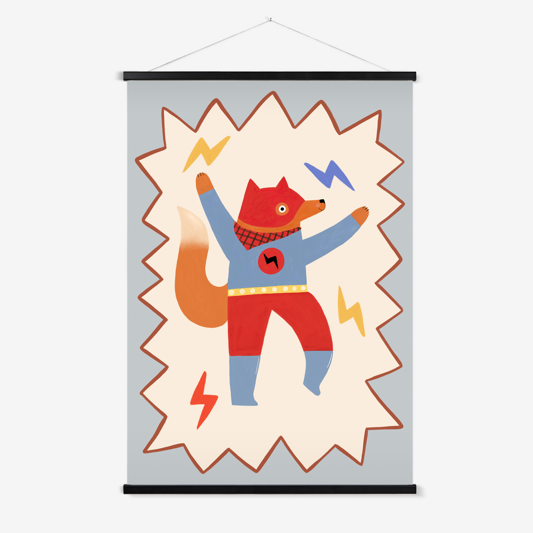 Flash Tail Superhero / Print with Hanger