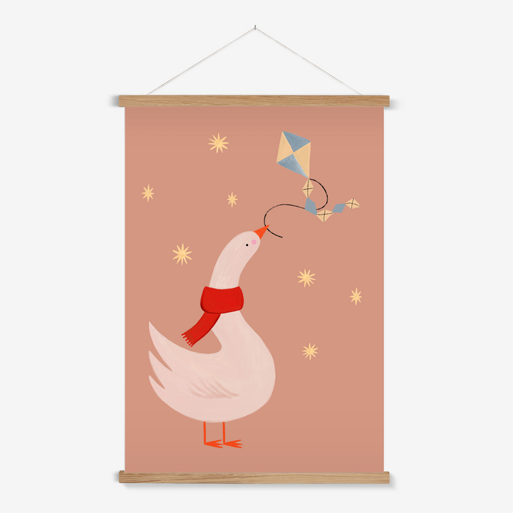 Fly a Kite Duck / Print with Hanger