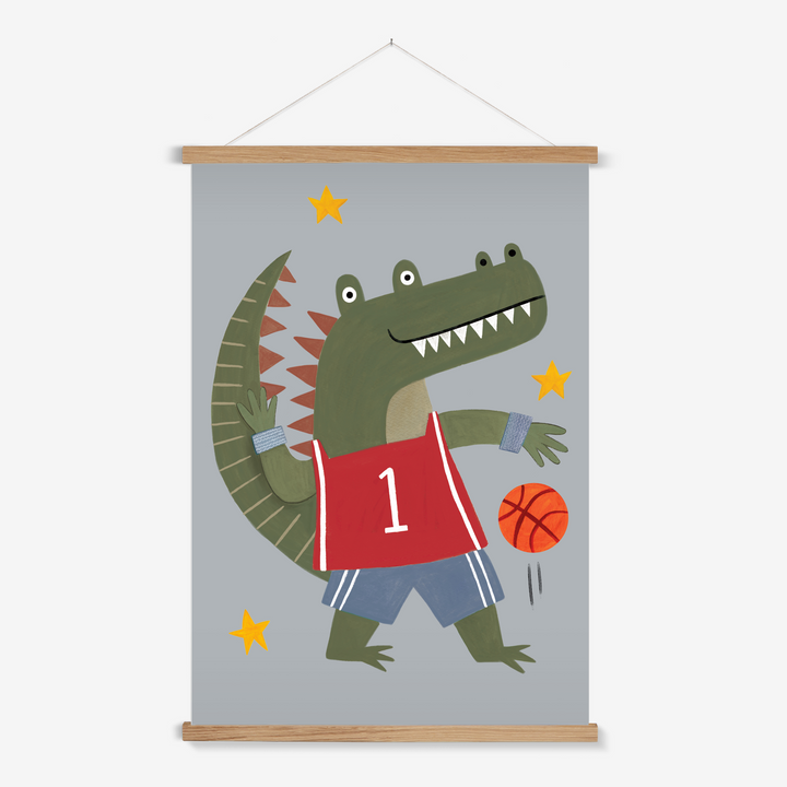 Slam Dunk Croc / Print with Hanger