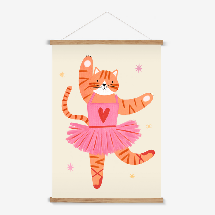 Ballet Kitty / Print with Hanger