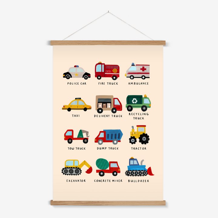 Working Vehicles US / Print with Hanger