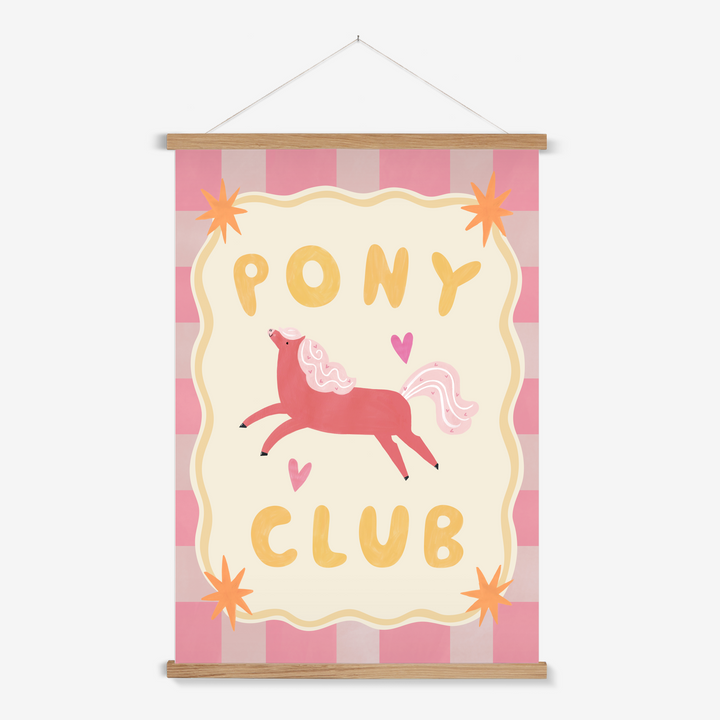 Pony Club / Print with Hanger