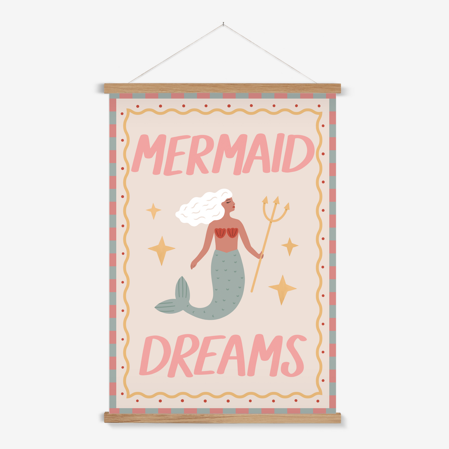 Mermaid Dreams / Print with Hanger