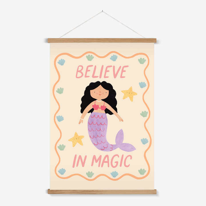 Believe in Magic Mermaid / Print with Hanger