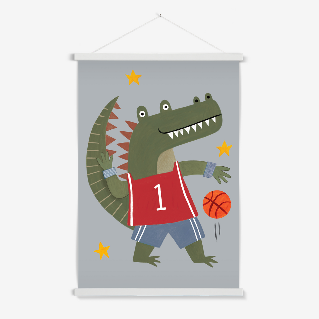 Slam Dunk Croc / Print with Hanger