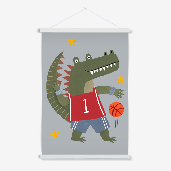 Slam Dunk Croc / Print with Hanger