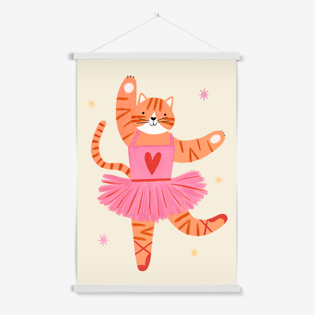 Ballet Kitty / Print with Hanger