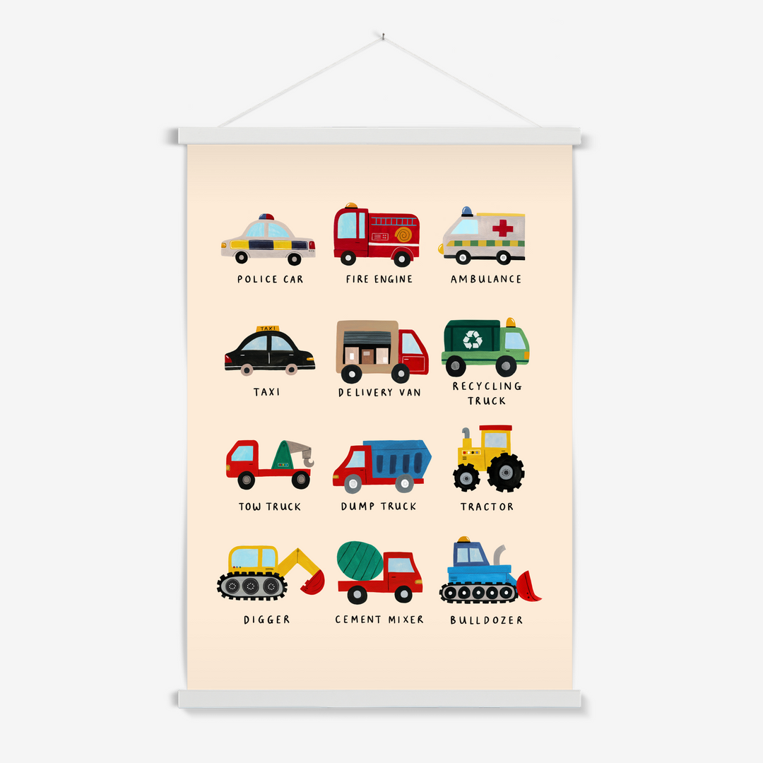Working Vehicles UK / Print with Hanger