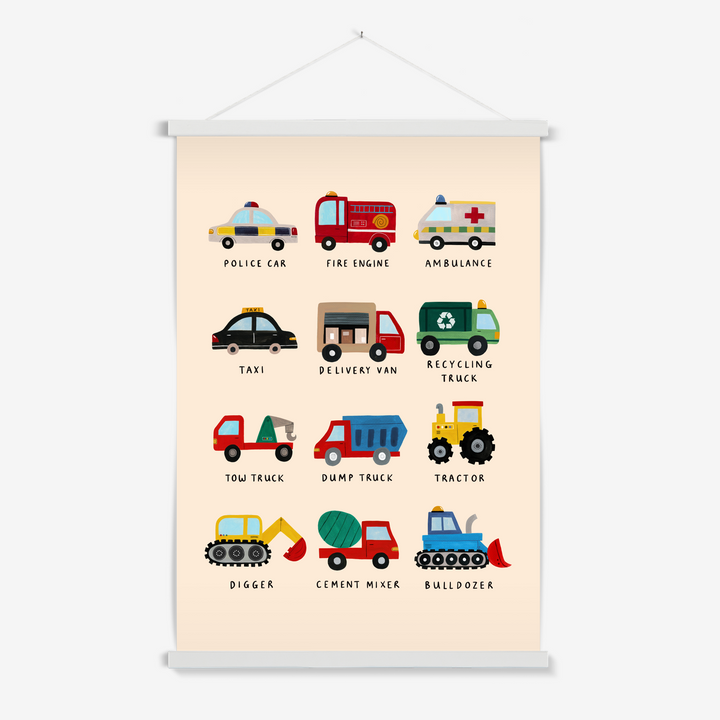 Working Vehicles UK / Print with Hanger