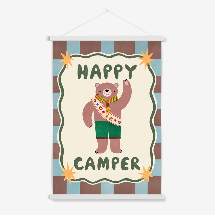 Happy Camper / Print with Hanger