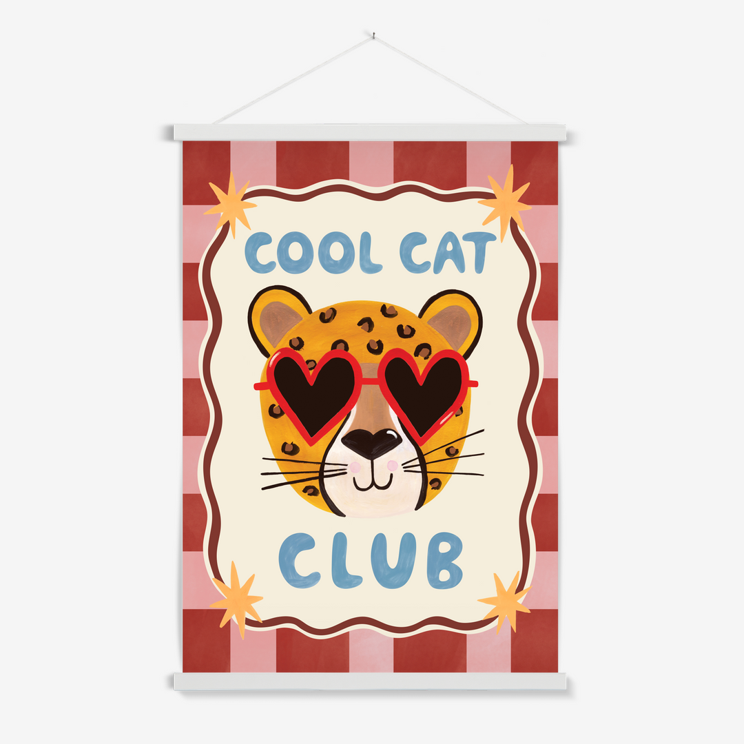 Cool Cat Club / Print with Hanger