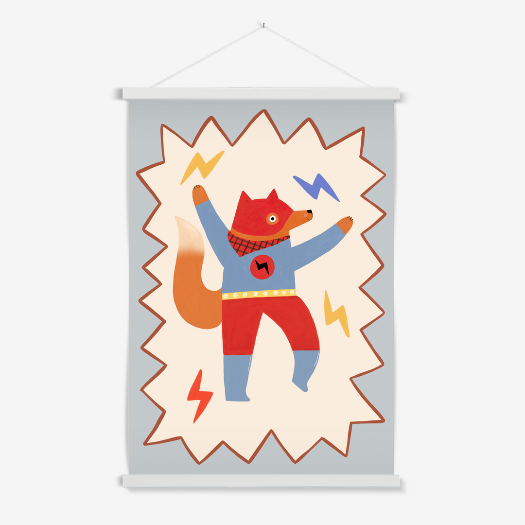 Flash Tail Superhero / Print with Hanger