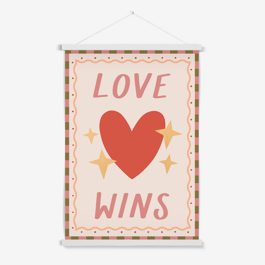 Love Wins / Print with Hanger