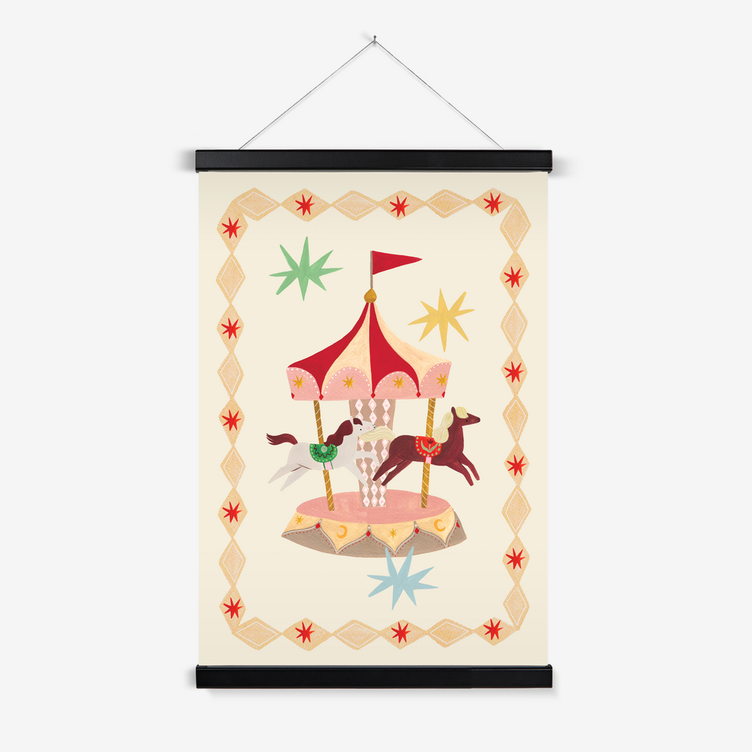 The Magic Carousel / Print with Hanger