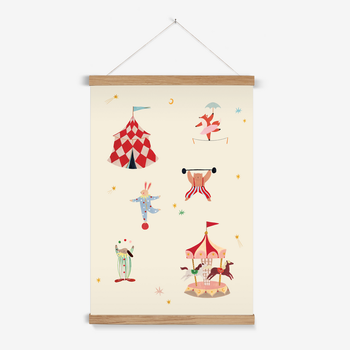 A Day at the Circus / Print with Hanger