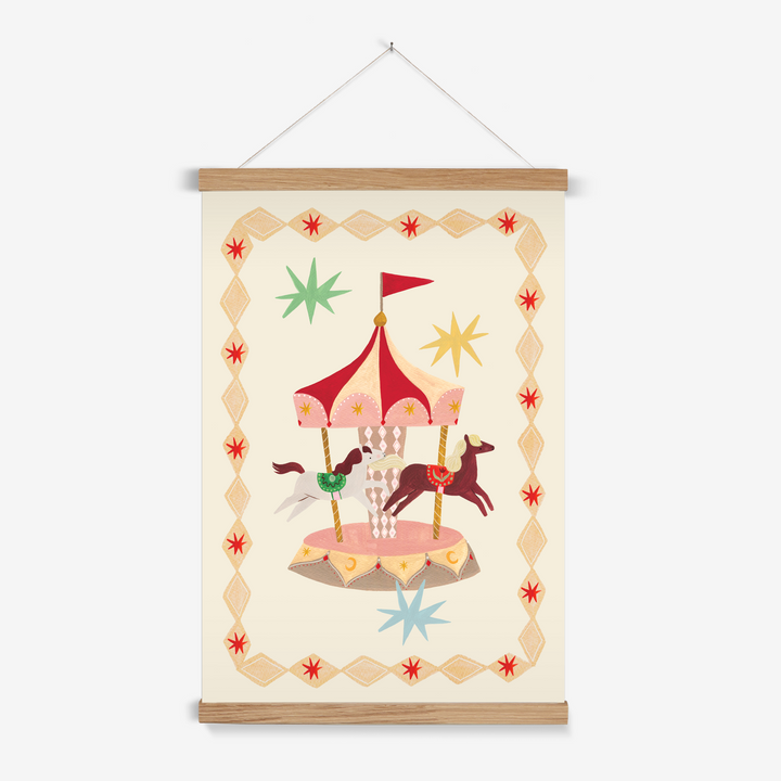 The Magic Carousel / Print with Hanger