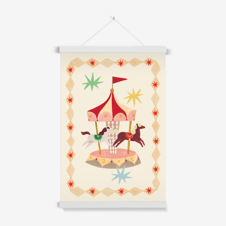 The Magic Carousel / Print with Hanger