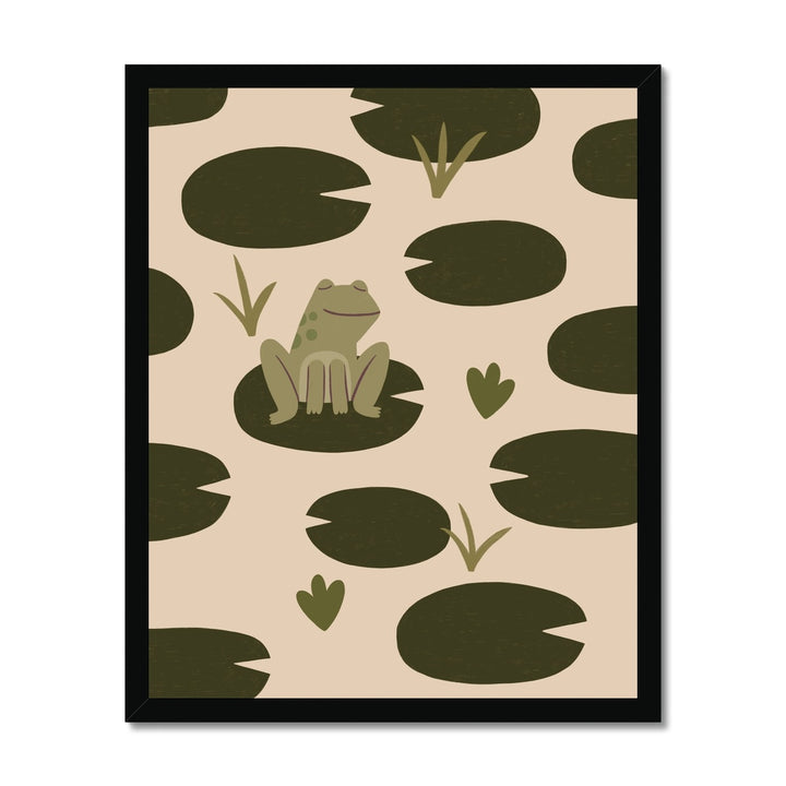 Happy Frog / Framed Print
