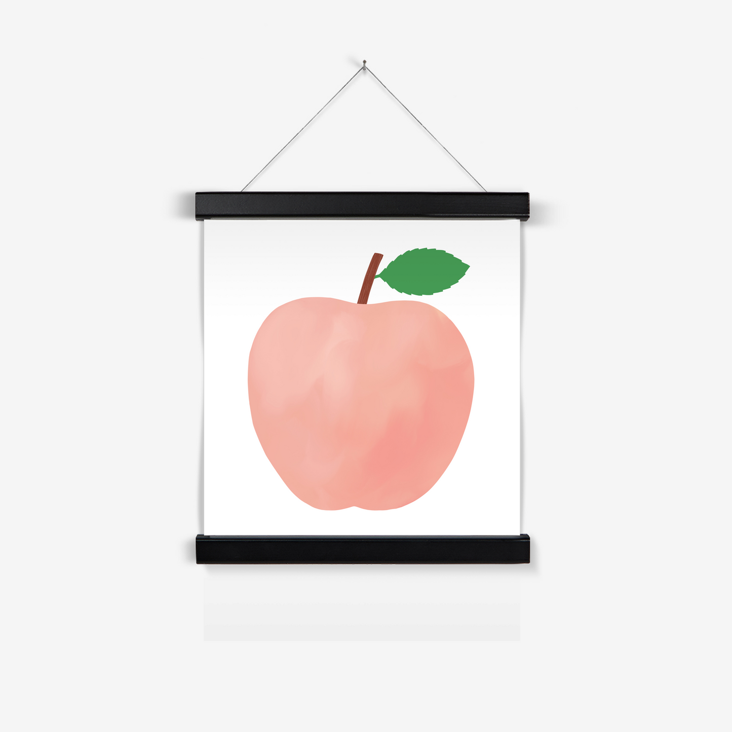 Pink Apple / Print with Hanger