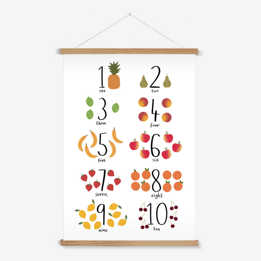 Counting fruit / Print with Hanger
