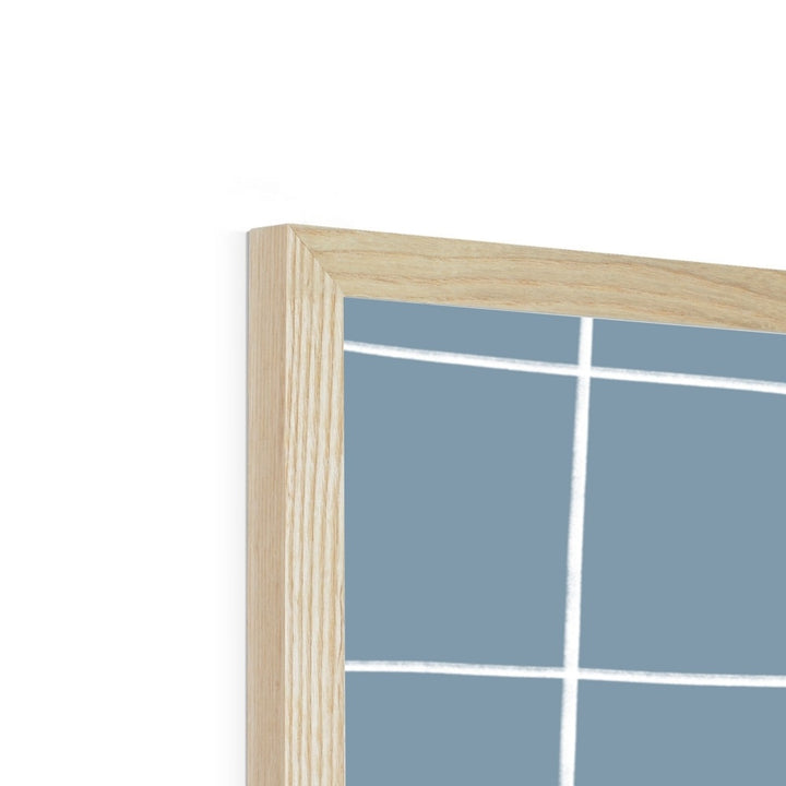 Goal in blue / Framed Print