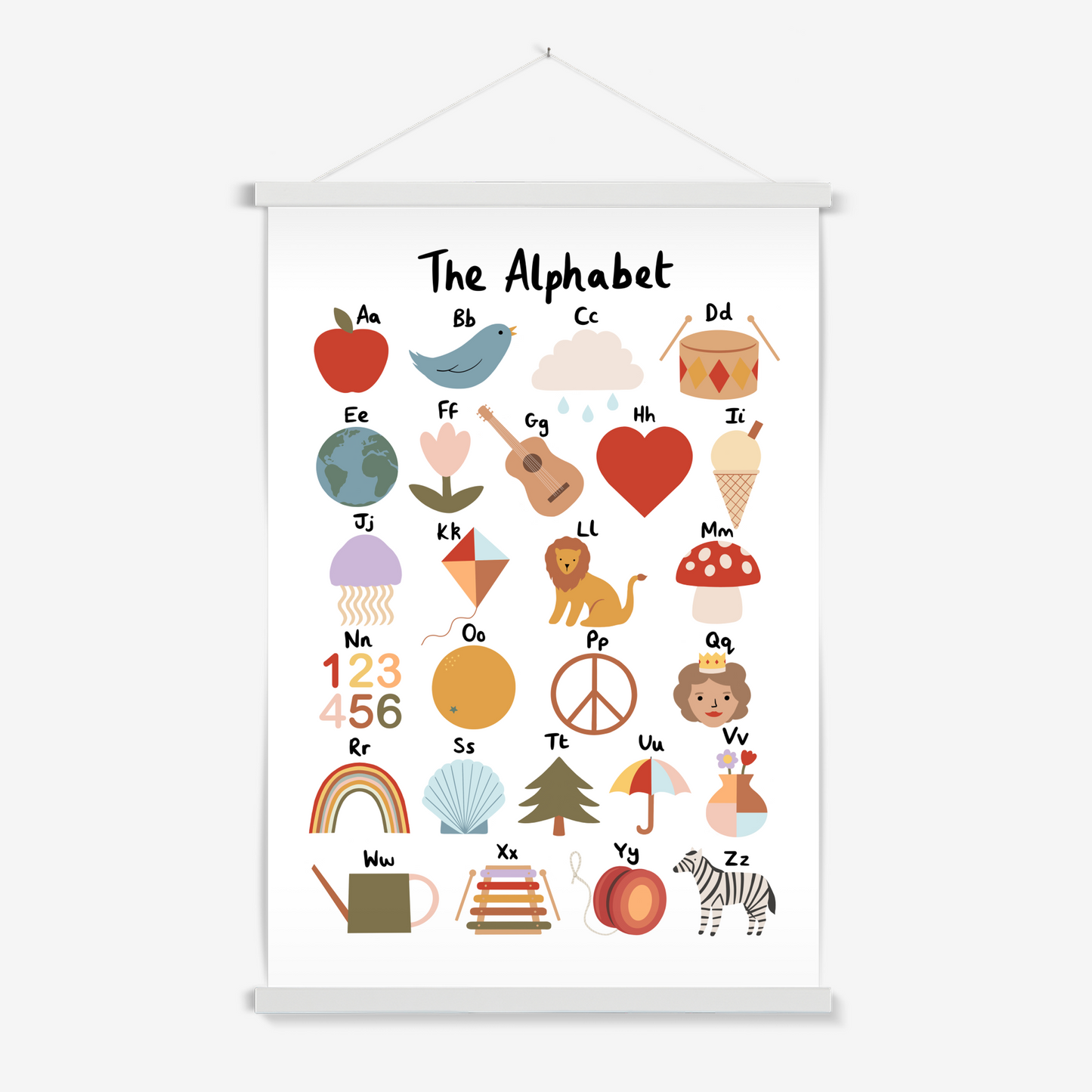Alphabet / Print with Hanger