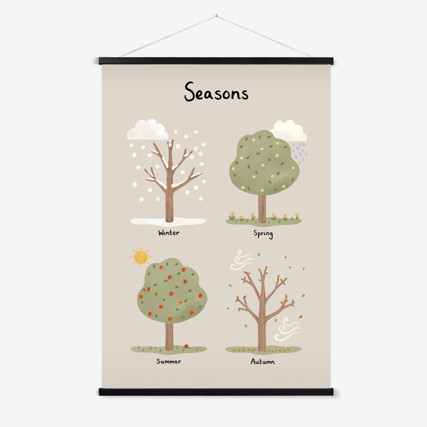 Seasons in stone / Print with Hanger