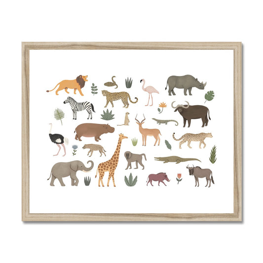 Safari animal / Framed Print