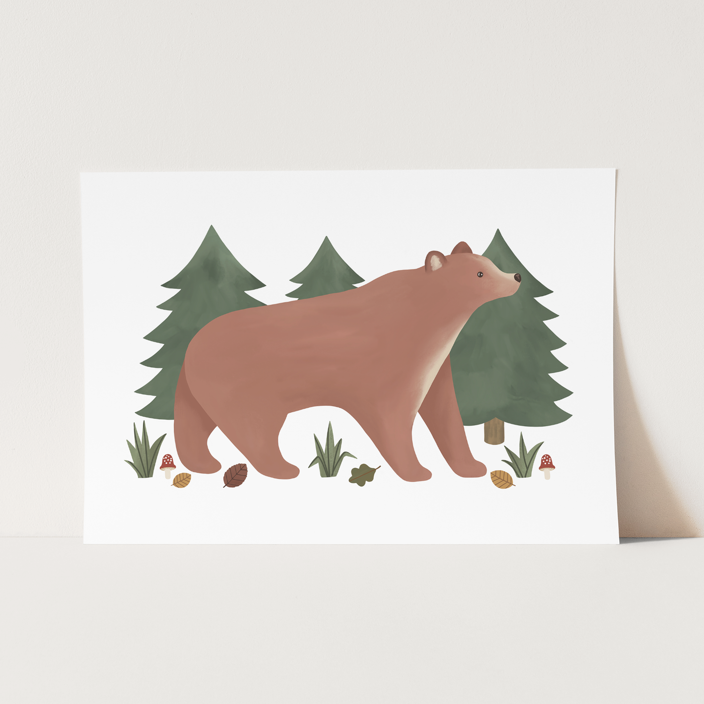 Bear in white / Fine Art Print