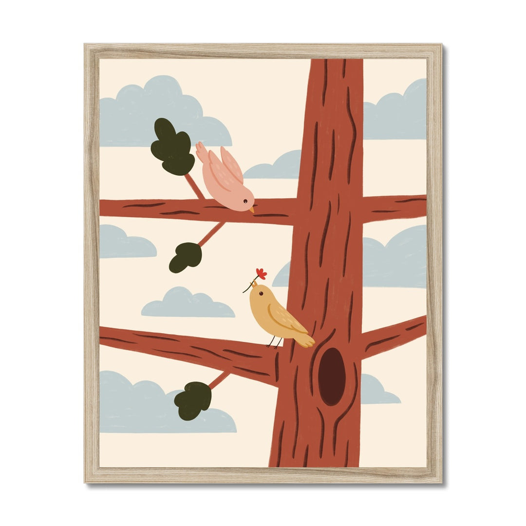 Two Little Birds / Framed Print