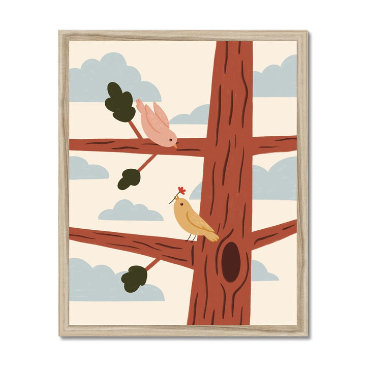 Two Little Birds / Framed Print