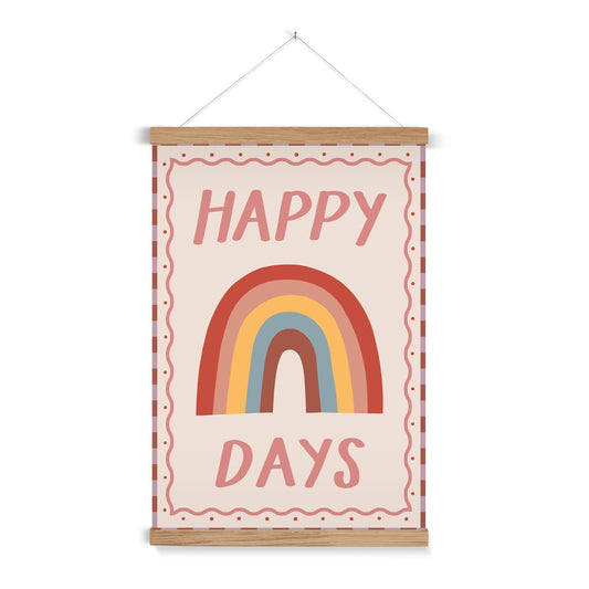 Happy Days / Print with Hanger