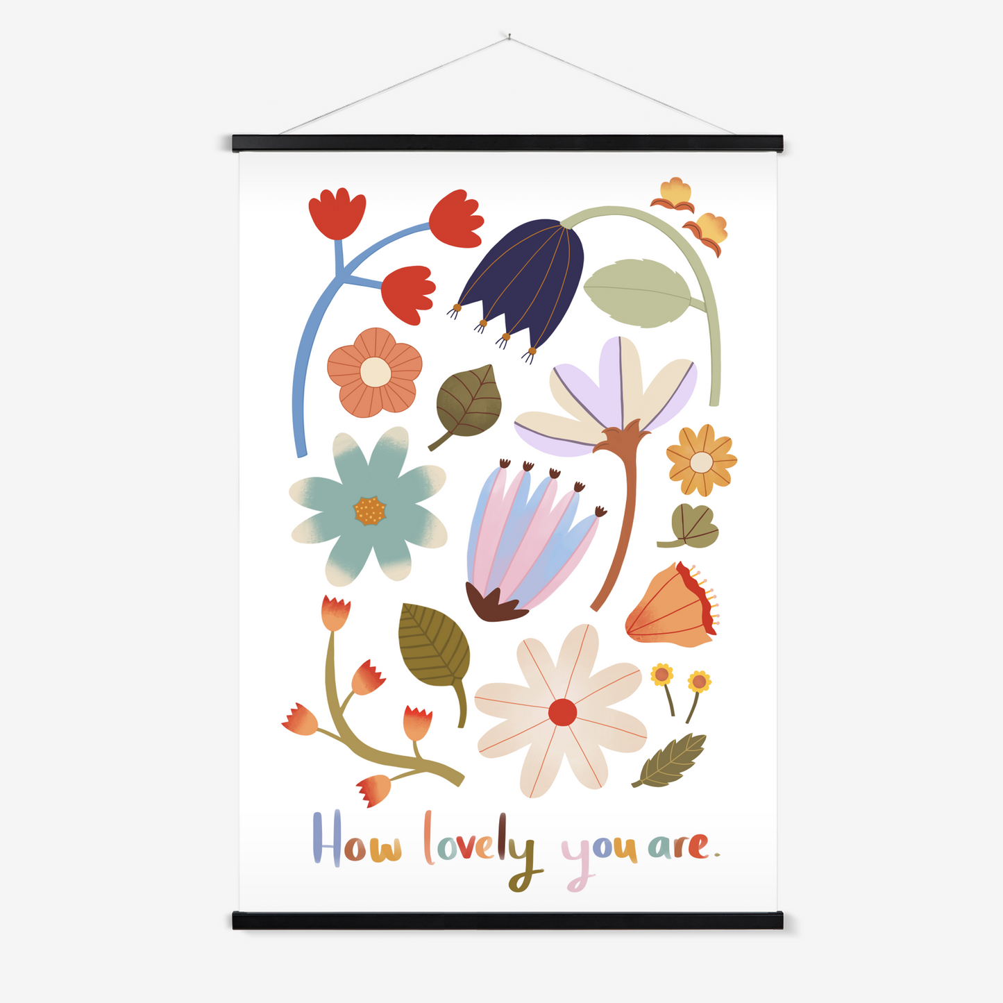 How lovely you are / Print with Hanger