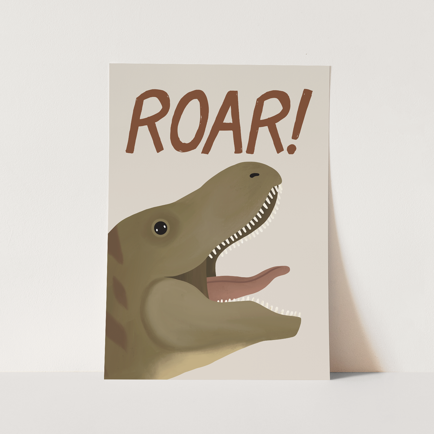 Roar Dinosaur in stone / Fine Art Print